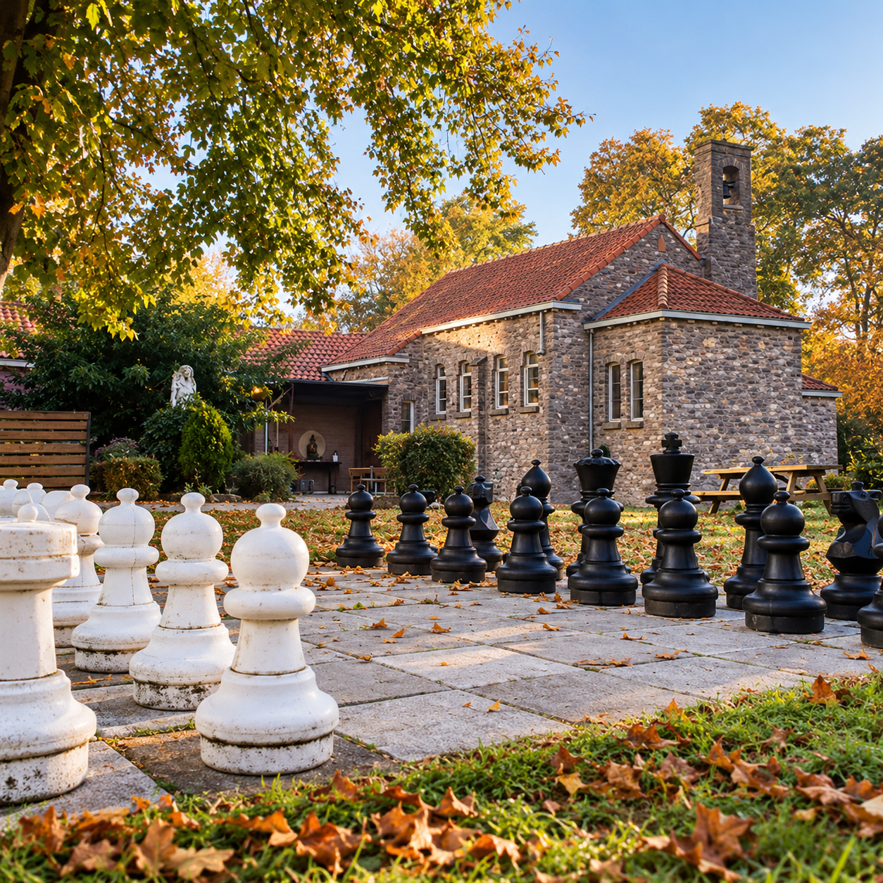 The historic chapel and retreat center